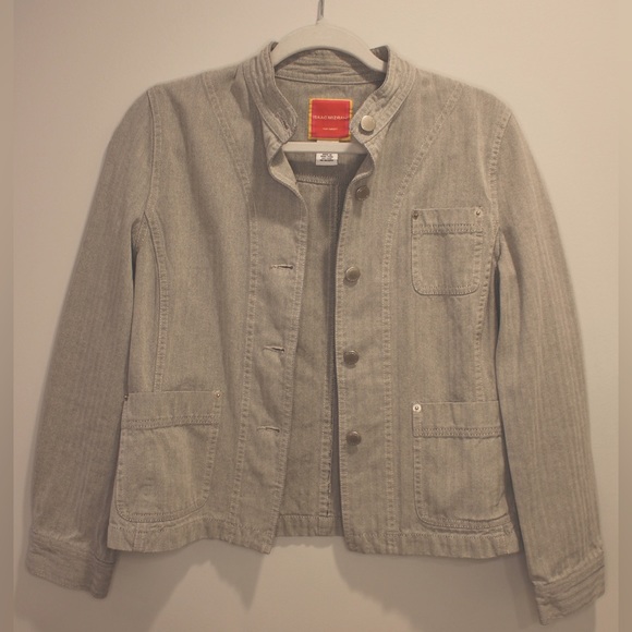 Isaac Mizrahi Grey Denim Jacket in size S - Picture 8 of 16